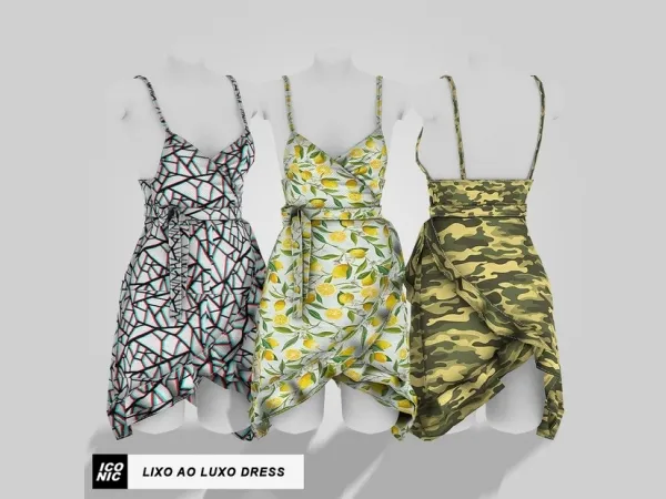 Alpha ICONIC Lixo Ao Luxo (Dress) by iconic - The Sims 4 Custom Content