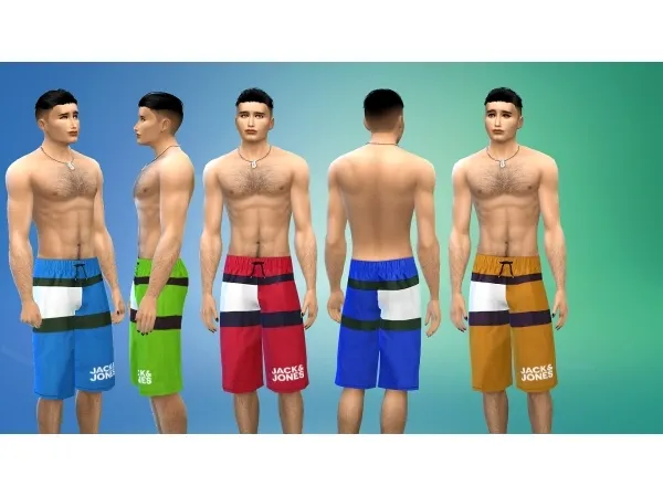 Maxis Match Swimming trunks for the man by hippy70 - The Sims 4 Custom Content