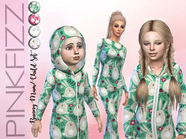 Maxis Match Bunny MumChild Set Get Together Needed - The Sims 4 Custom Content