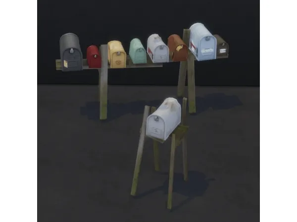 Alpha brazenlotus Functional Ole Beatup Mailboxes - The Sims 4 Custom Content