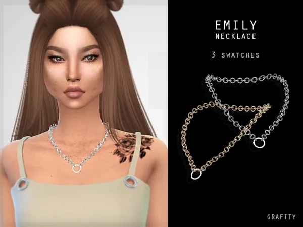 Alpha Emily Necklace - The Sims 4 Custom Content
