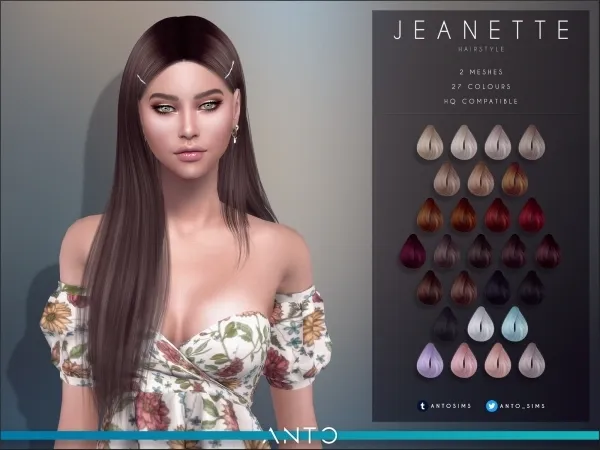 Sims 4 Long Female Hairstyles