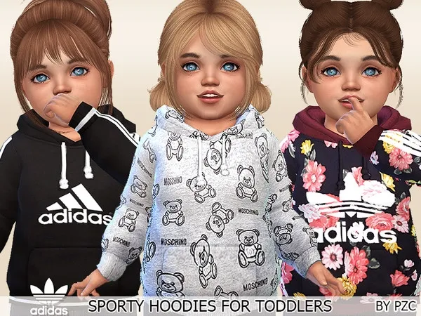Maxis Match Sporty Hoodies For Toddlers - The Sims 4 Custom Content