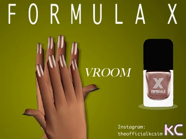 Light Brown Metallic Nail Polish - The Sims 2 Custom Content