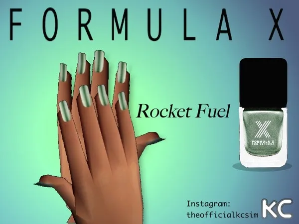 Light Green Metallic Nail Polish - The Sims 2 Custom Content