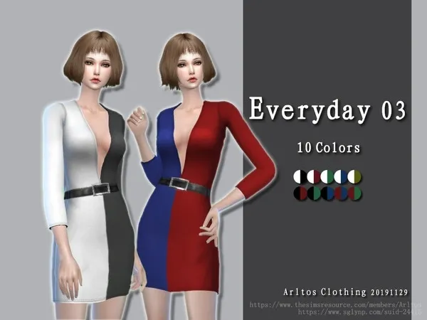 Alpha Everyday 03 by Arltos - The Sims 4 Custom Content