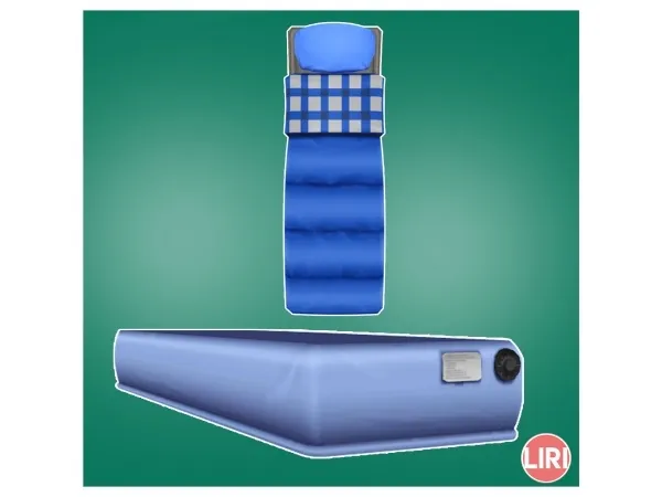 Alpha AirKushn Single Bed Separated by Lierie - The Sims 4 Custom Content