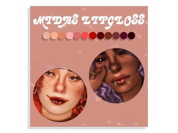 Maxis Match advent calendar day 2 midas lipgloss - The Sims 4 Custom Content