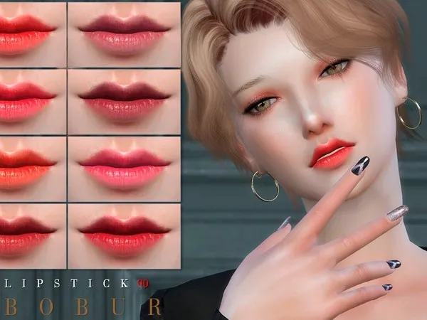 Alpha Bobur Lipstick 90 - The Sims 4 Custom Content