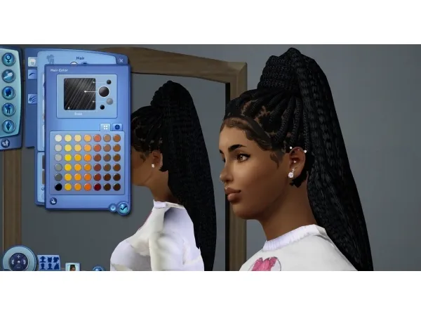 AKS Goddess Pony EboniX to - The Sims 3 Custom Content