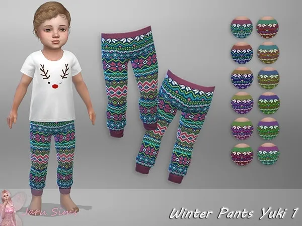 Alpha Winter Pants Yuki 1 by Jaru Sims - The Sims 4 Custom Content