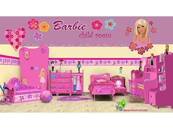 Barbie Bratz Child Room - The Sims 3 Custom Content