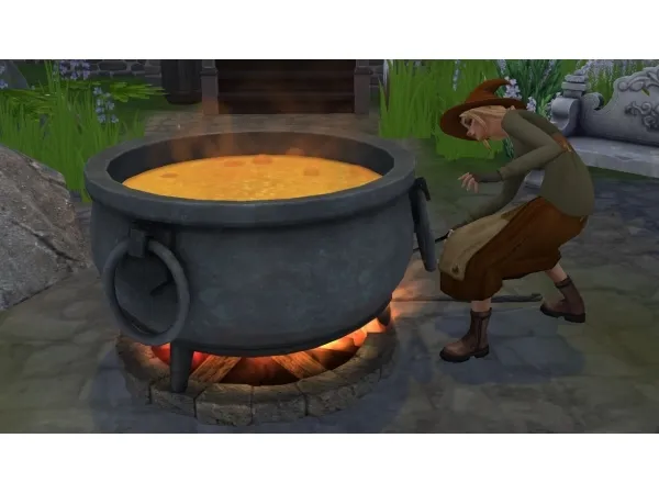 Alpha Witchy Cauldron by Solistair - The Sims 4 Custom Content