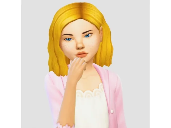 Maxis Match harper hair by aharris00britney conversion by servotea - The Sims 4 Custom Content