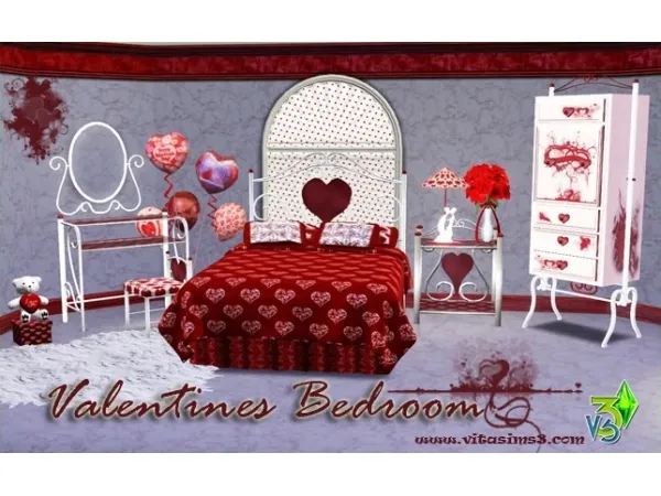 Valentines Bedroom Set - The Sims 3 Custom Content