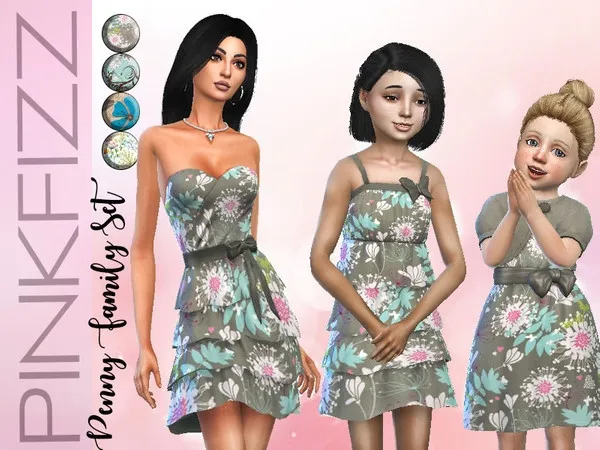 Alpha Penny Family Set Seasons Needed - The Sims 4 Custom Content