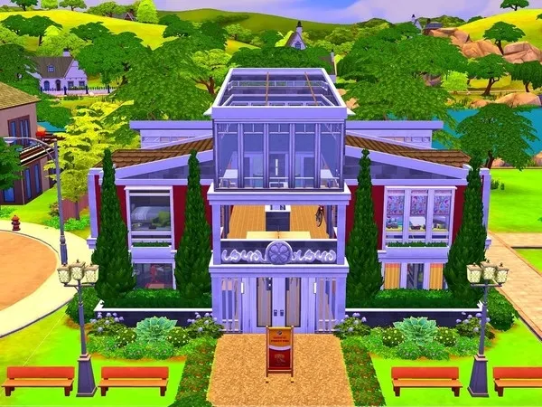 Alpha Foxbury Student Apartments by peru_queen - The Sims 4 Custom Content