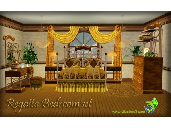 Regatta Bedroom Set - The Sims 3 Custom Content