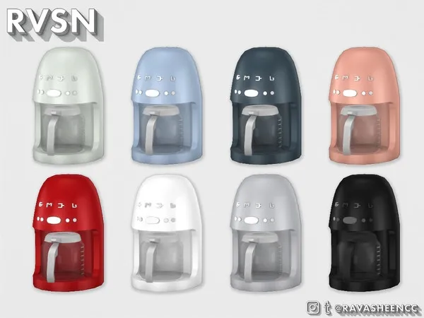 SMEGlish Drip Coffee Maker - The Sims 4 Custom Content