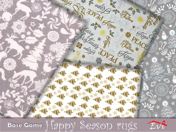 Alpha Happy season rugs - The Sims 4 Custom Content