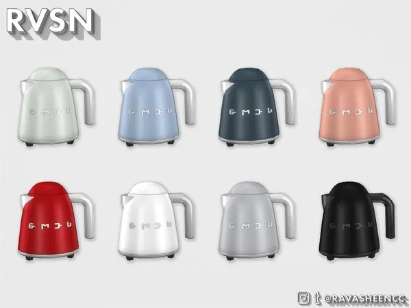 SMEGlish Short Tea Kettle - The Sims 4 Custom Content
