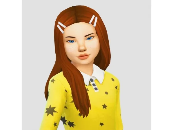 Maxis Match aharris00britney miranda hair clips for kids by servotea - The Sims 4 Custom Content