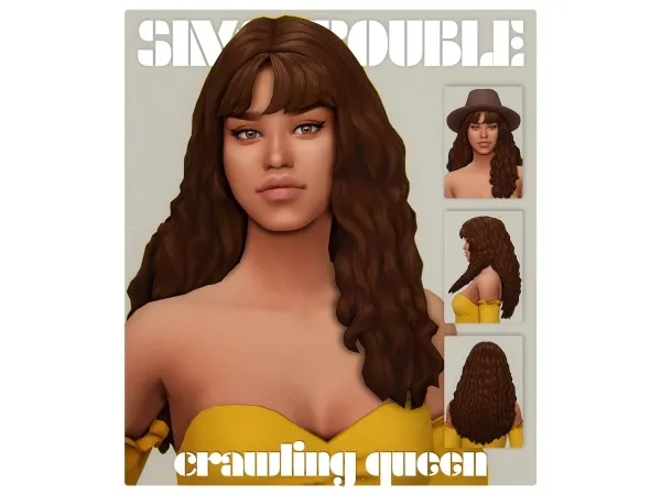 Alpha CRAWLING QUEEN HAIRSTYLE by SIMSTROUBLE - The Sims 4 Custom Content