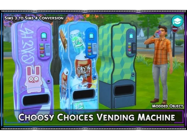Alpha Choosy Choices Vending Machine - The Sims 4 Custom Content