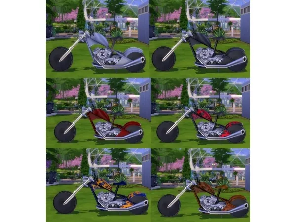 Alpha Rideable Motorcycle The Beast modification by Esmeralda - The Sims 4 Custom Content