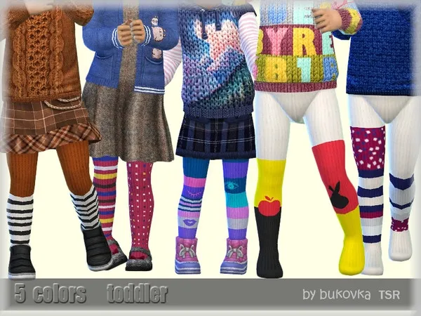 Alpha Tights Striped Mix - The Sims 4 Custom Content