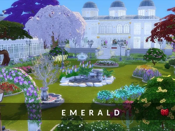 Alpha Emerald Gardens no by melapples - The Sims 4 Custom Content