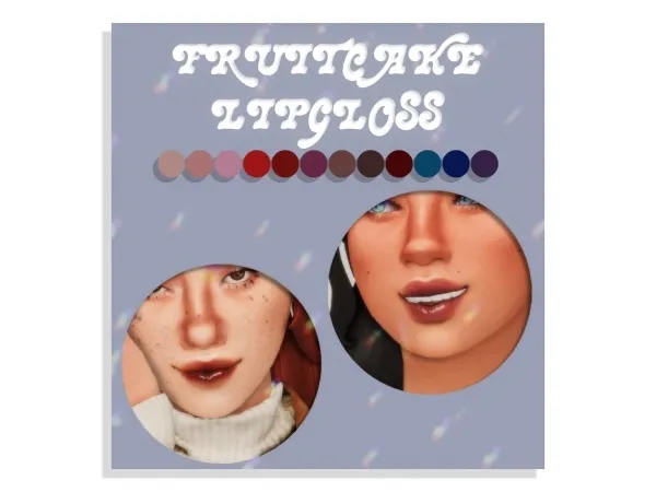 Maxis Match fruitcake lipgloss - The Sims 4 Custom Content