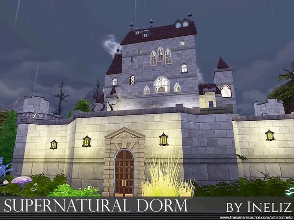 Alpha Supernatural Dorm by Ineliz - The Sims 4 Custom Content