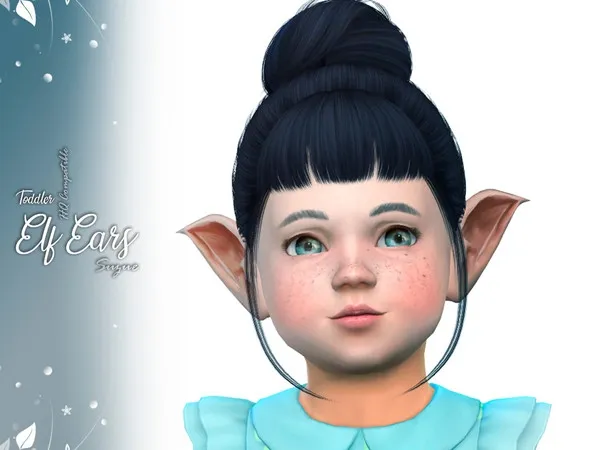 Alpha [Suzue] Toddler Elf Ears - The Sims 4 Custom Content