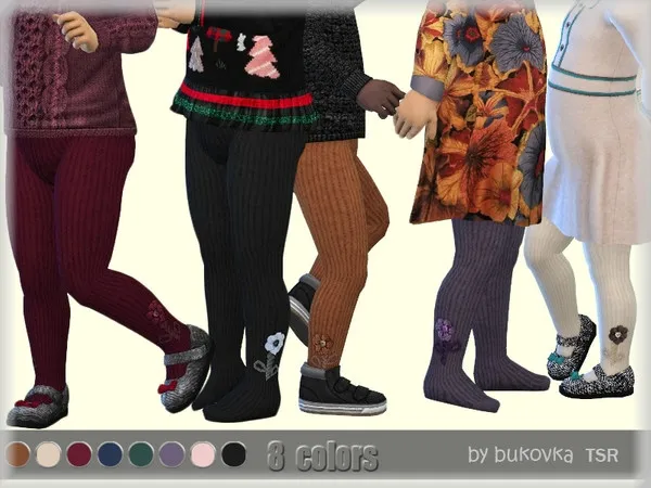 Alpha Tights Flower - The Sims 4 Custom Content