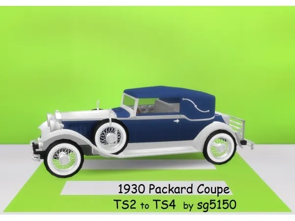 Maxis Match sg5150 1930 Packard Coupe - The Sims 4 Custom Content