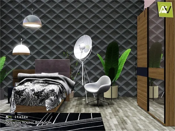 Quentin Young Bedroom - The Sims 3 Custom Content