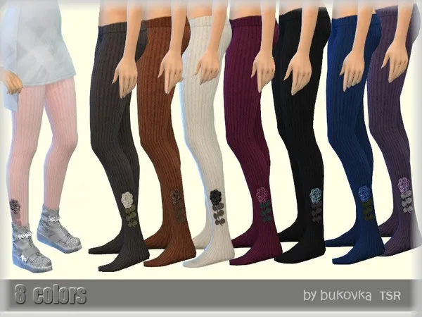 Alpha Tights Flower - The Sims 4 Custom Content