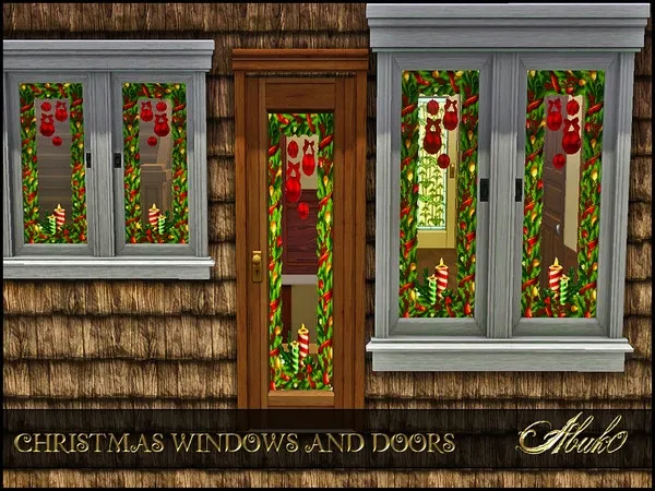 CHRISTMAS WINDOWS AND DOORS - The Sims 3 Custom Content