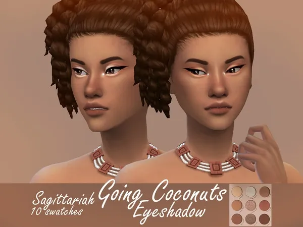 Maxis Match Colourpop Going Coconuts Eyeshadow - The Sims 4 Custom Content