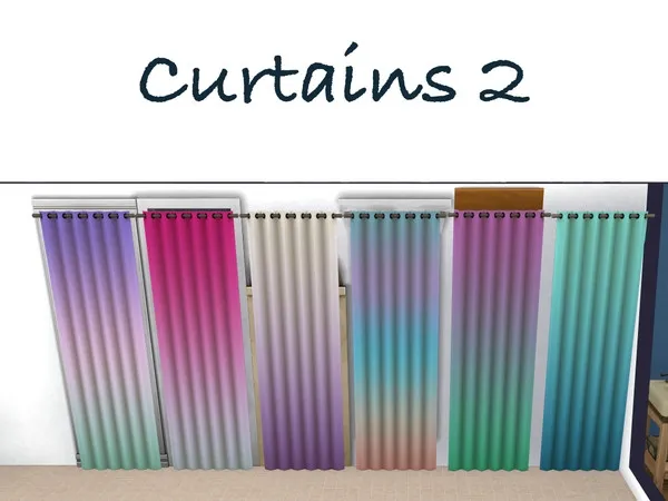 Maxis Match Panel curtains 2 - The Sims 4 Custom Content