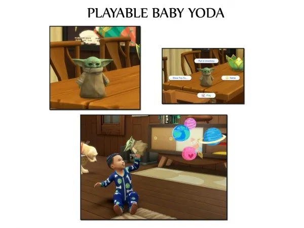Alpha BABY YODA PLAYABLE TOY - The Sims 4 Custom Content
