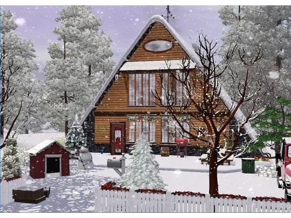 Christmas Cottage - The Sims 3 Custom Content