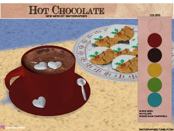 Alpha Hot Chocolate - The Sims 4 Custom Content