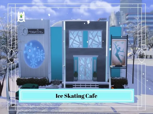 Alpha Ice Skating Cafe by auvastern - The Sims 4 Custom Content