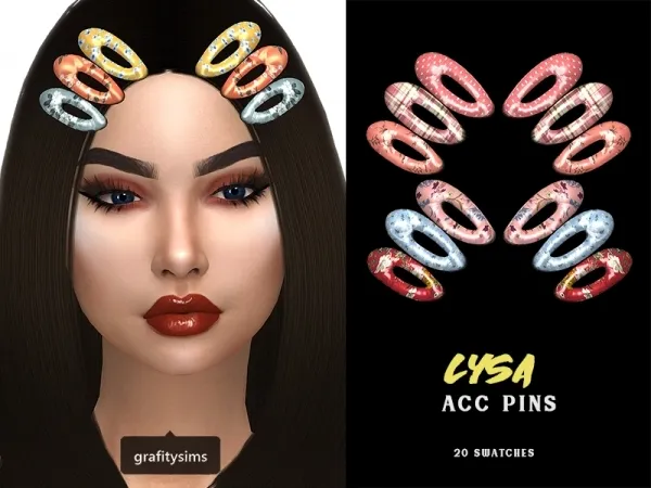 Alpha Lysa ACC Pins - The Sims 4 Custom Content