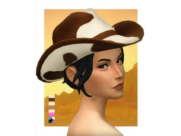 Maxis Match Cowboy hat - The Sims 4 Custom Content