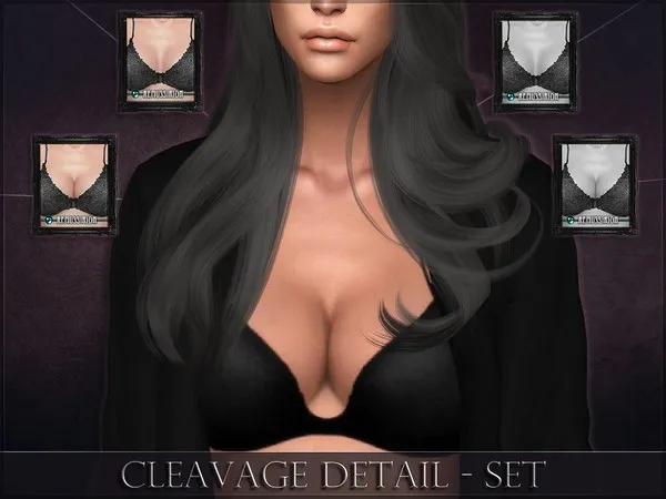 Mix Cleavage Detail SET Full coverage Overlay - The Sims 4 Custom Content
