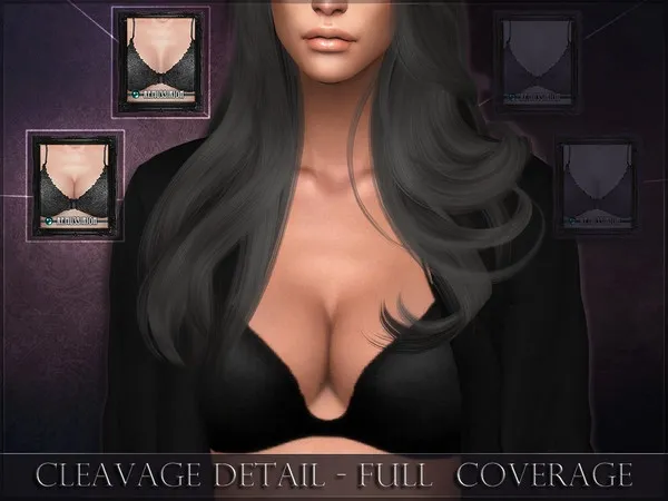 Cleavage Detail Full coverage - The Sims 4 Custom Content
