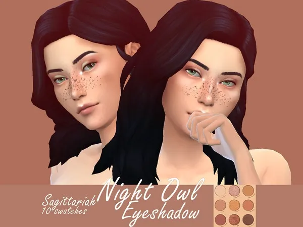 Alpha Colourpop Night Owl Eyeshadow - The Sims 4 Custom Content